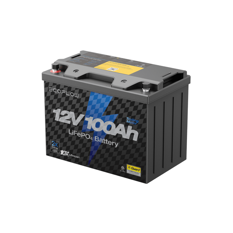 Load image into Gallery viewer, EcoFlow EcoFlow Lithium 12V 100Ah Deep Cycle Marine Trolling Motor Battery