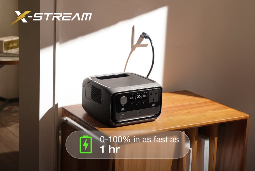 4 charging options, safely charge 0-100% in 1 hr