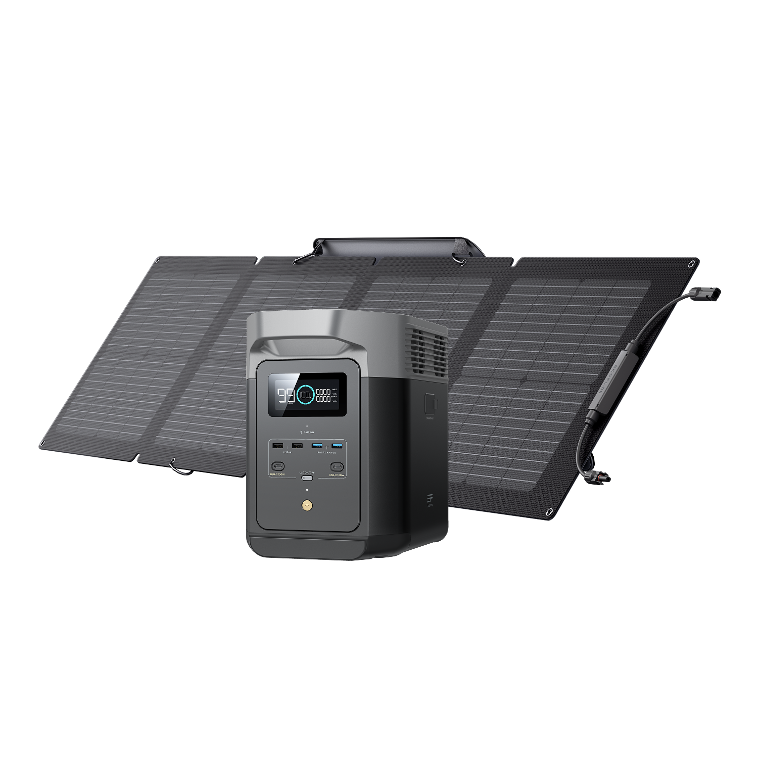 EcoFlow DELTA 2 + 110W Portable Solar Panel