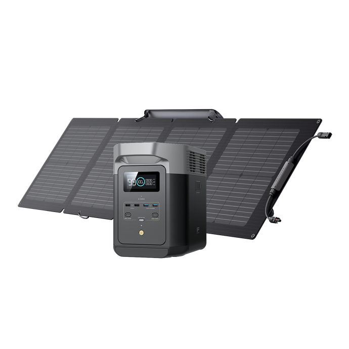 EcoFlow DELTA 2 + 110W Portable Solar Panel