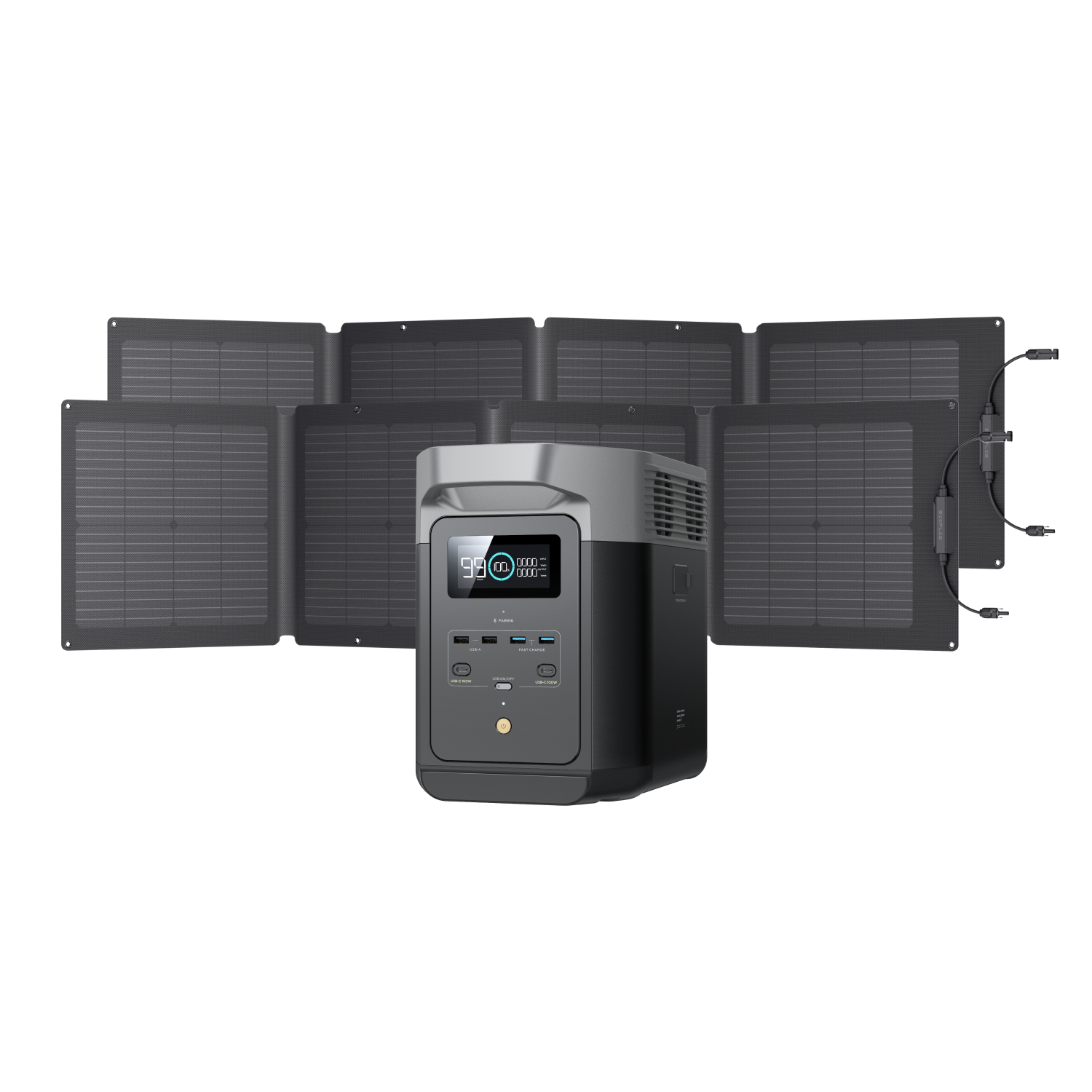 EcoFlow DELTA 2 + 110W Portable Solar Panel