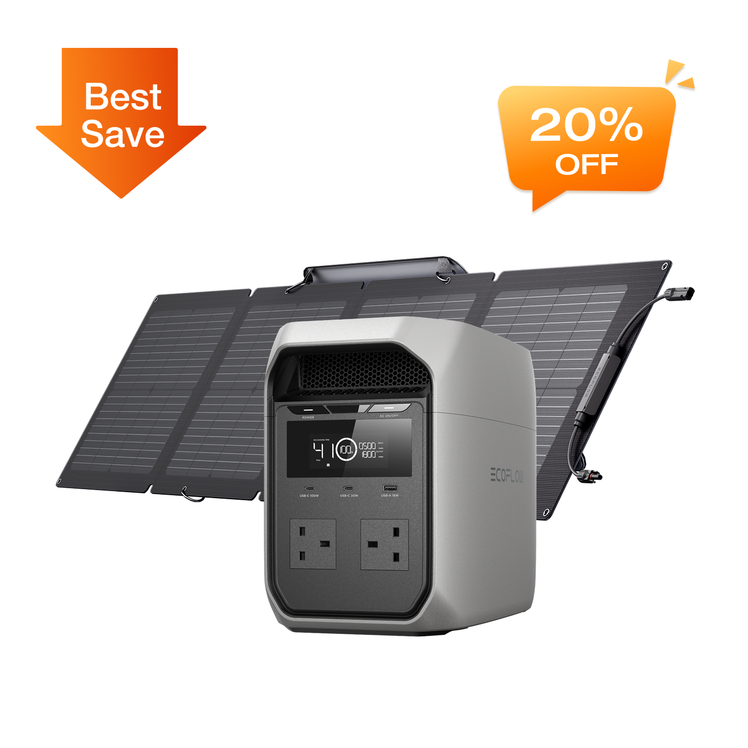 EcoFlow DELTA 3 Classic Solar Generator