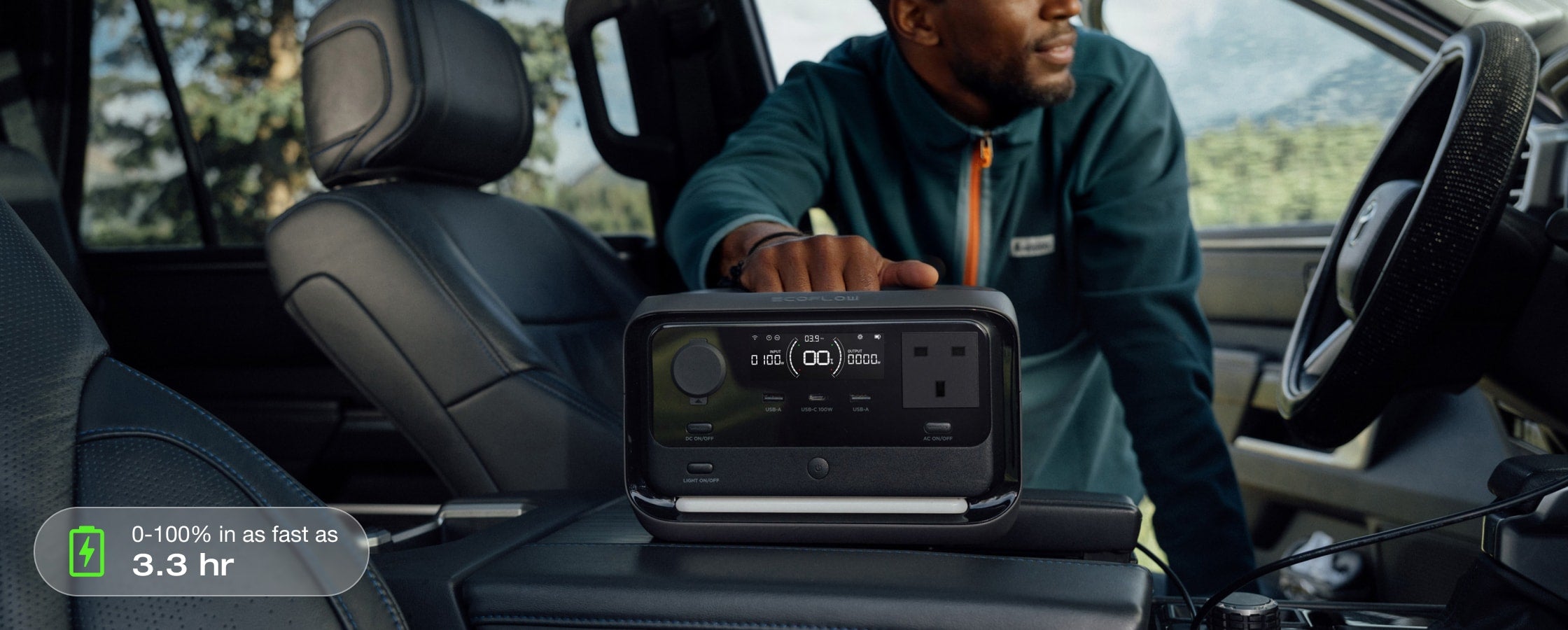 4 charging options, safely charge 0-100% in 1 hr