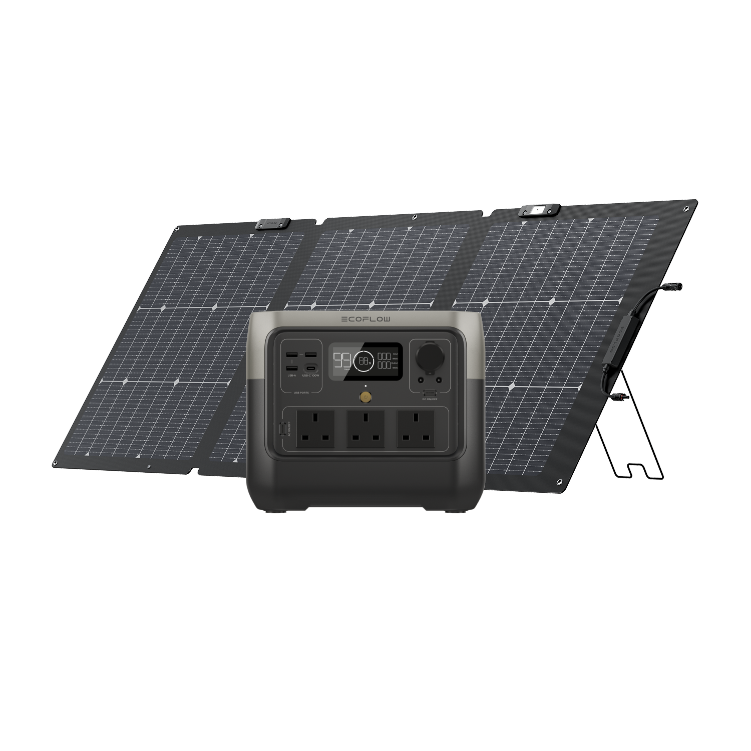 EcoFlow RIVER 2 Pro + 160W Portable Solar Panel