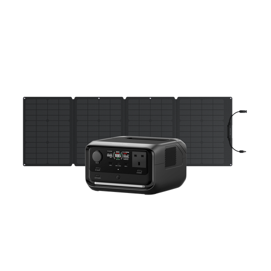 EcoFlow RIVER 3 Plus Solar Generator (110W Portable Solar Panel)