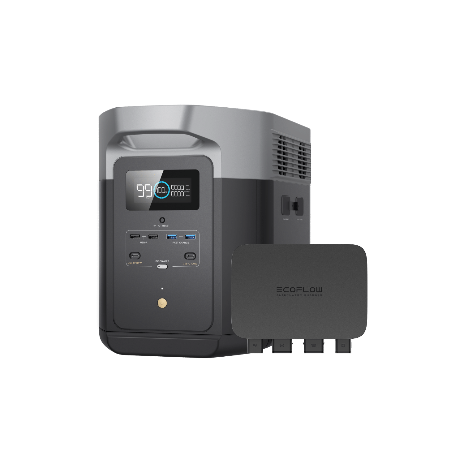 EcoFlow 800W Alternator Charger+ EcoFlow DELTA 2 Alternator Charger + DELTA 2