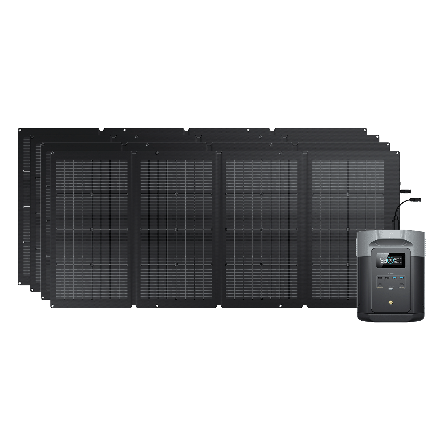 EcoFlow DELTA 2 Max Solar Generator (220W Portable Solar Panel ...