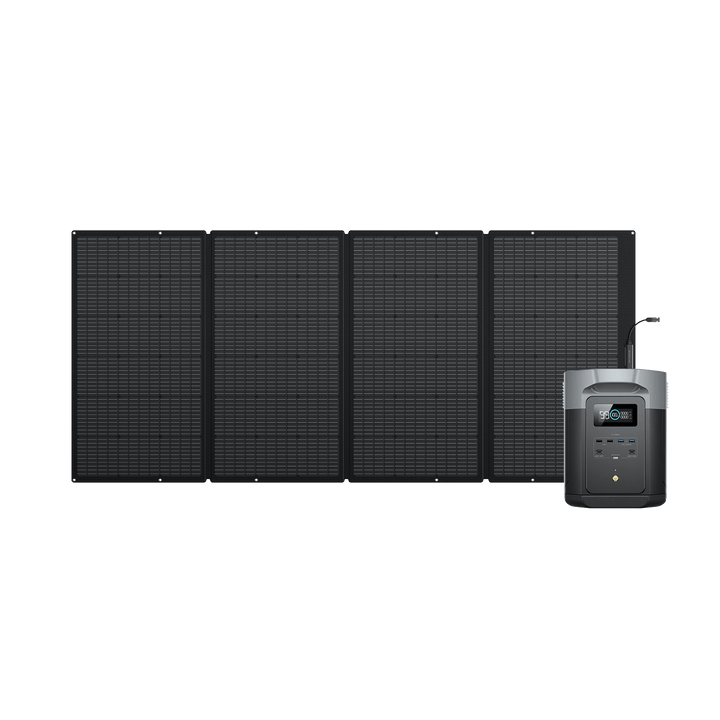 EcoFlow DELTA 2 Max + 220W Portable Solar Panel