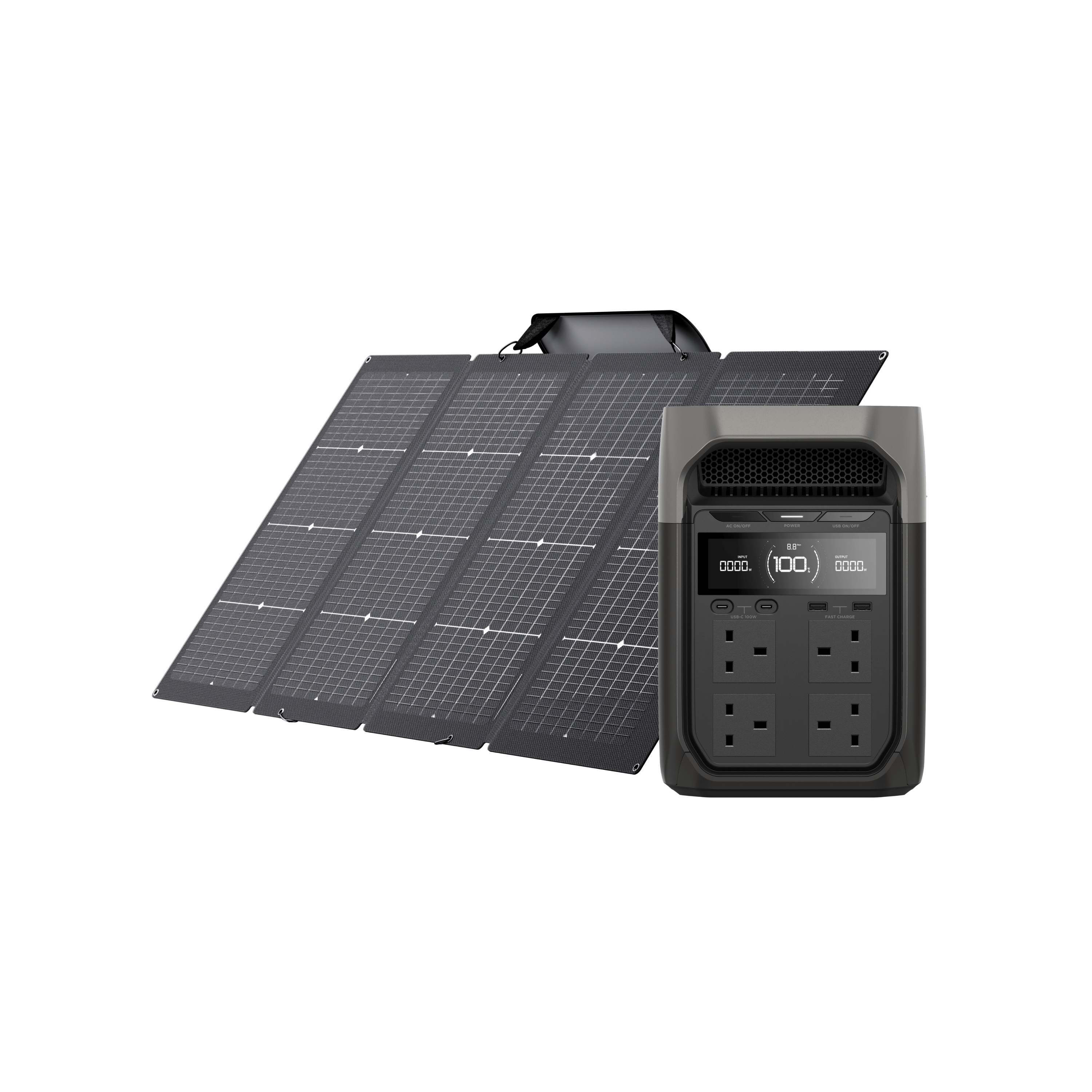 EcoFlow DELTA 3 + 220W Portable Solar Panel