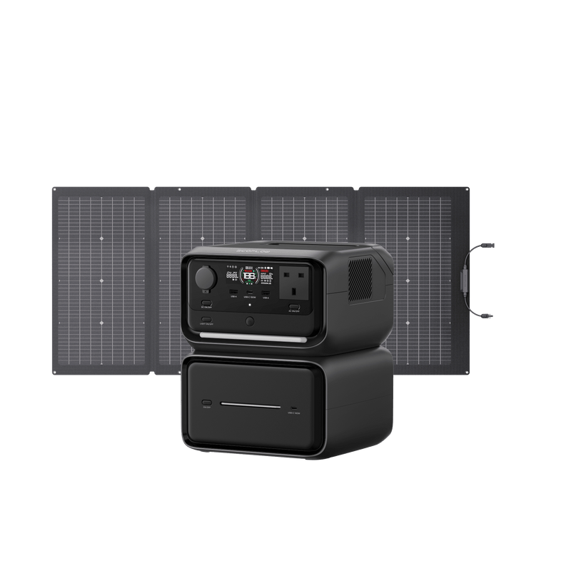 Load image into Gallery viewer, EcoFlow RIVER 3 Plus Solar Generator (PV 60W) RIVER 3 Max Plus / 220W Portable Solar Panel

