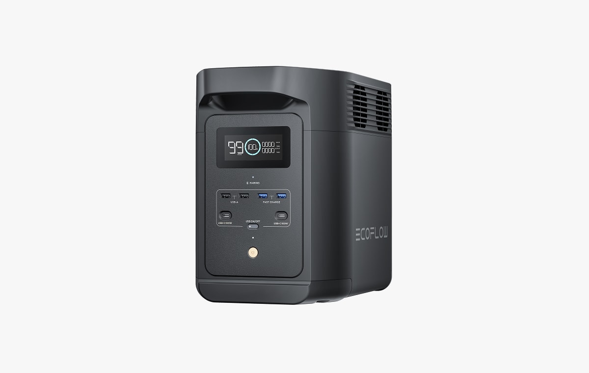 EcoFlow DELTA 2 Black (E980) Portable Power Station – 980Wh, Fast